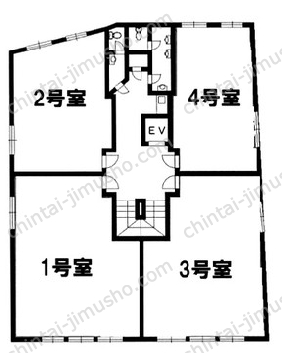 ヤマギビルの間取図