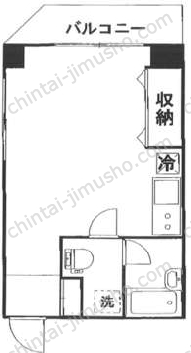 ブルーローズガーデン5階の間取図