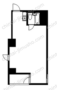 レイフラット新宿10階の間取図