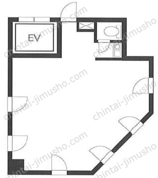 シティスクエア築地10階の間取図