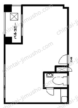 下総屋ビル3階の間取図