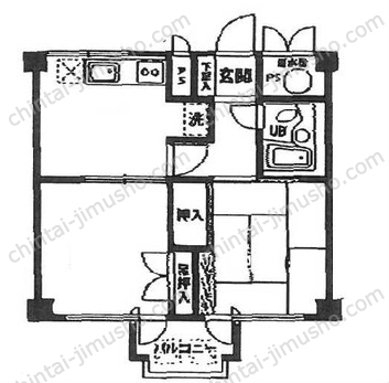 サンモール道玄坂7階の間取図
