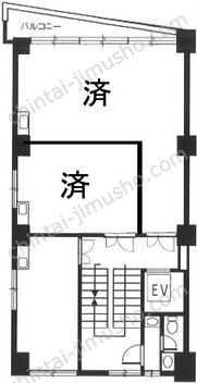 渋谷新生ビル4階の間取図