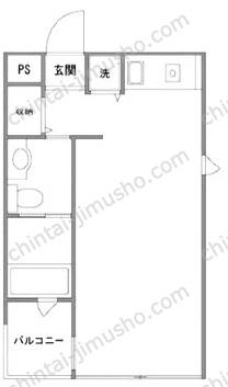 クインズビル4階の間取図