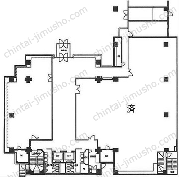 いちご西参道ビル1階の間取図