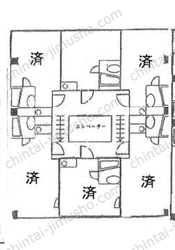 三光ビル（サンコービル）3階の間取図