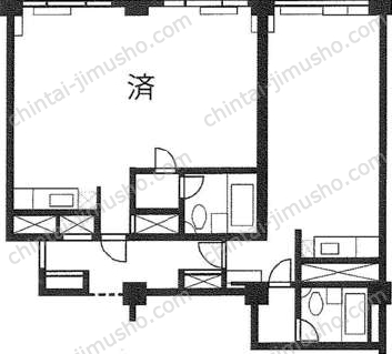 トーア文京マンション6階の間取図