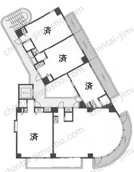 新宿ダイカンプラザ ビズネス清田ビル4階の間取図