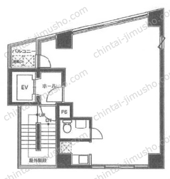 エステート絹2階の間取図
