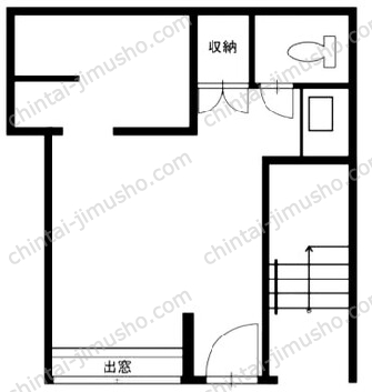 末永共同ビル1階の間取図