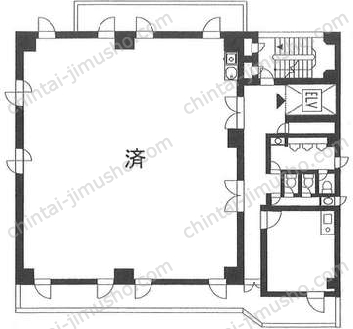 池田ビル4階の間取図