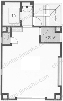 コーシンビル4階の間取図