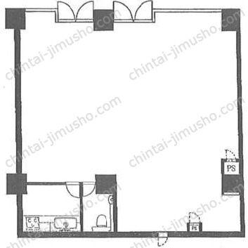 代々木シティホームズ1階の間取図