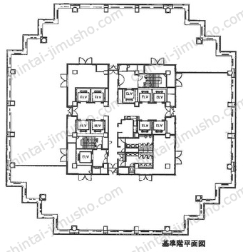 青海フロンティアビル7階の間取図