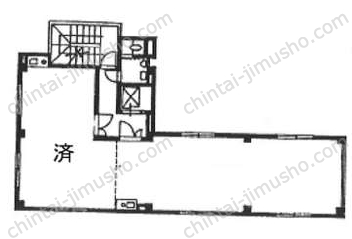 東栄ビル2階の間取図