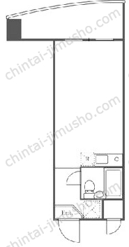 花和ビル4Fの間取図