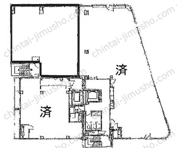 サン・ロータスビル5階の間取図