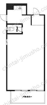 元赤坂マンション7階の間取図