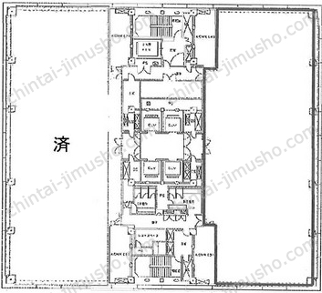 KDDI大手町ビル16階の間取図