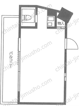 新宿ダイカンプラザ ビズネス清田ビル8階の間取図