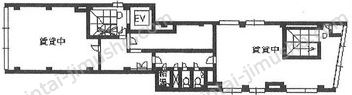 渋谷二丁目ビル2階の間取図