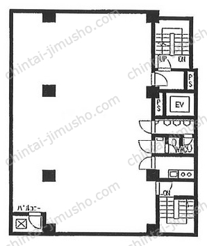 稲垣ビル2階の間取図