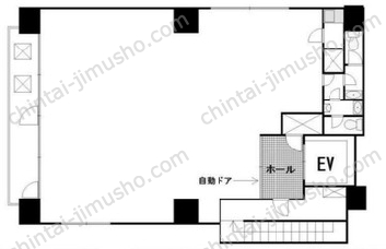 銀座1616ビル9階の間取図