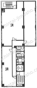 大成ビル5階の間取図