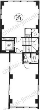 石原ビル4階の間取図