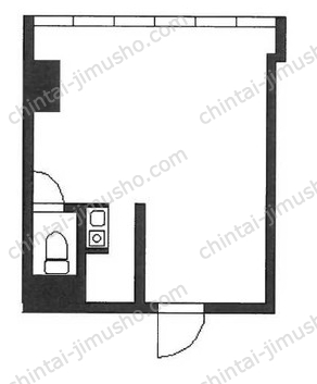 カーサ新宿2階の間取図