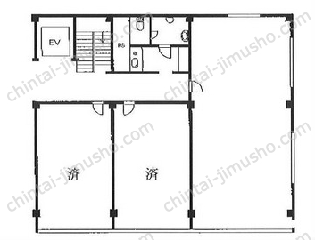 第一銀座ビルの間取図