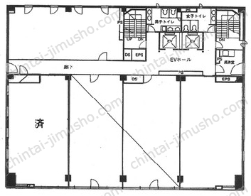 キューブワン麹町／QV1麹町の間取図