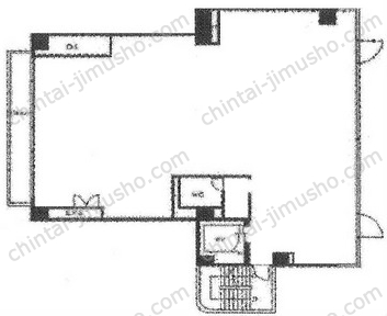 赤坂三基ビル8階の間取図