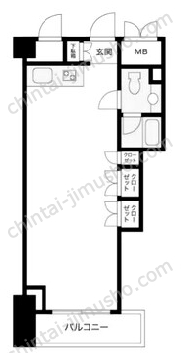 VORT恵比寿Dual's2階の間取図