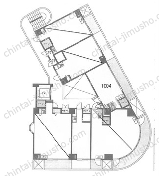 新宿ダイカンプラザ ビズネス清田ビル10階の間取図