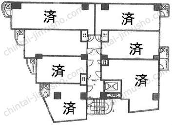 新宿ダイカンプラザ756の間取図