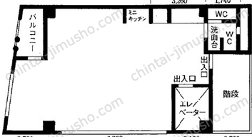 ホマレヤビル5階の間取図