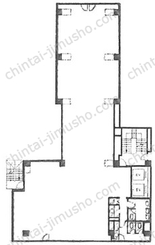 千代田ビル9階の間取図