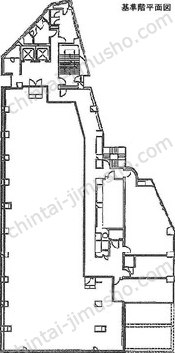ジブラルタ生命原宿ビル8階の間取図