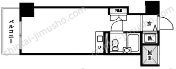 藤和ハイタウン新宿の間取図