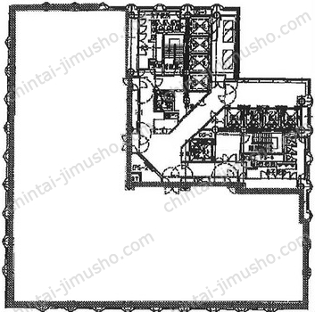 日土地西新宿ビル15階の間取図