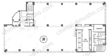東京日産西五反田ビル8階の間取図