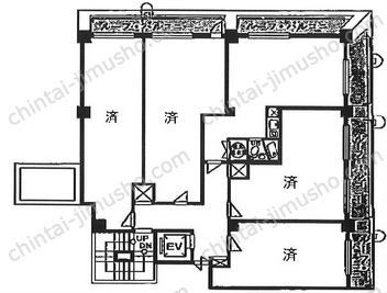 セントラル大手町7階の間取図