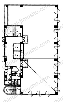 交通ビル3階の間取図