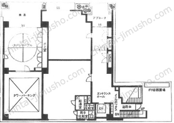セルバ人形町ビルの間取図