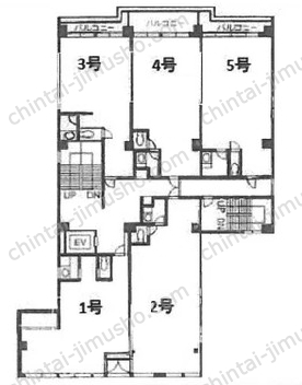 毛利ビルの間取図