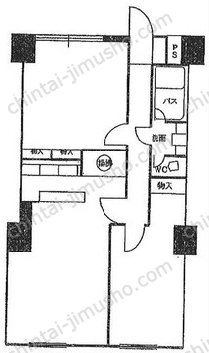 西山興業赤坂ビル6階の間取図