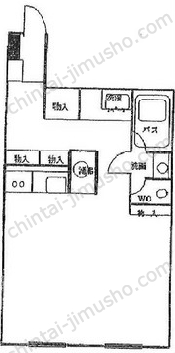 西山興業赤坂ビル7階の間取図