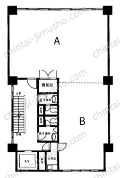 宝国ビル3階の間取図