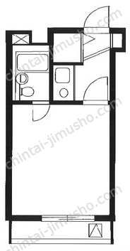 中銀第2新橋マンシオンの間取図